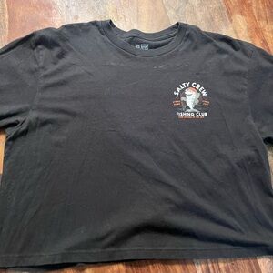 Salty Crew Charcoal crop top